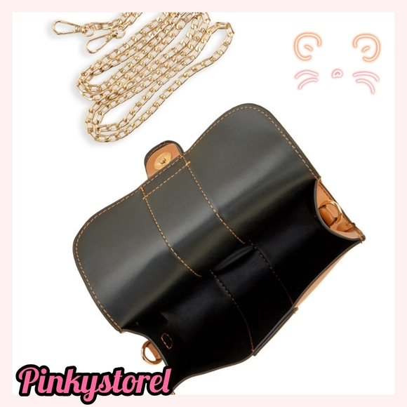 Faux Leather Buckle Front Crossbody Bag - Picture 4 of 8